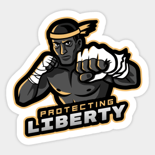 MMA Fighter Sticker